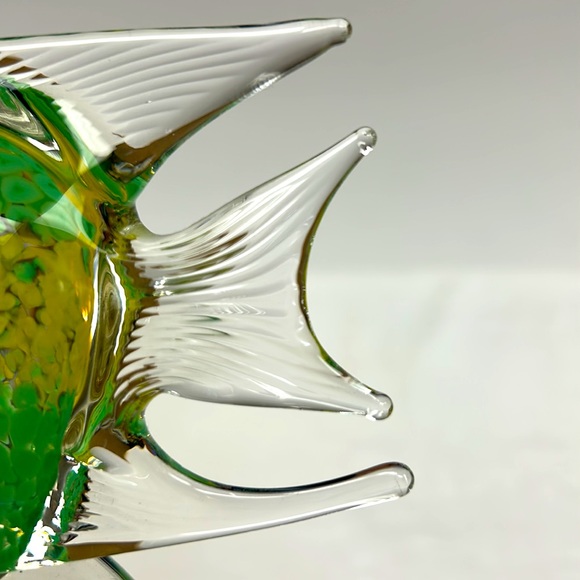 Partylite tropical Angel fish art glass tea light holder - Picture 7 of 8